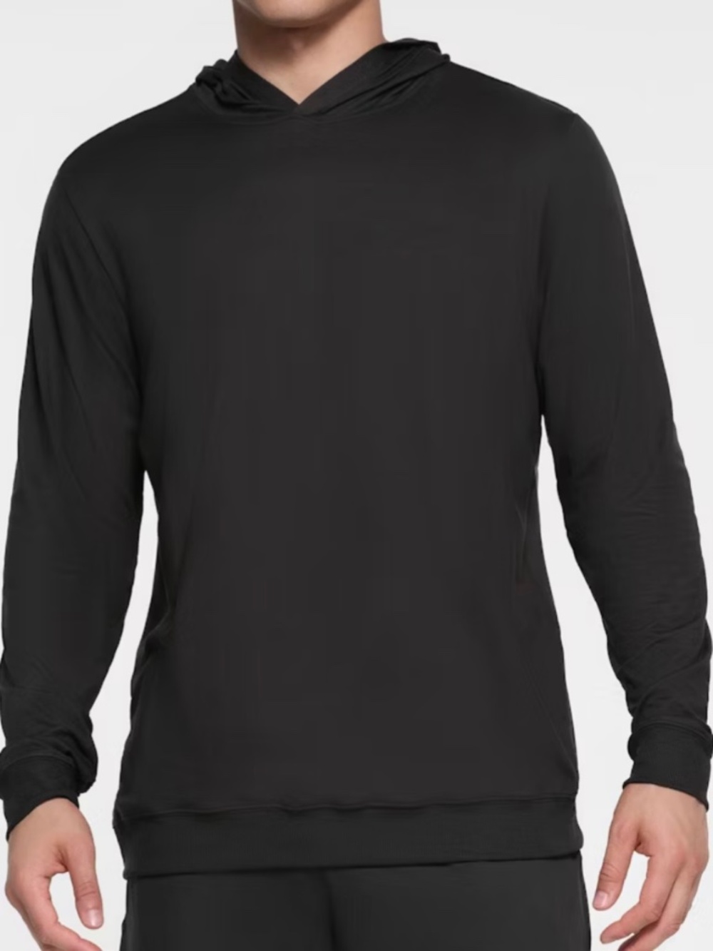 SKIMS Outdoor Jersey Classic Hoodie Onyx SZ M